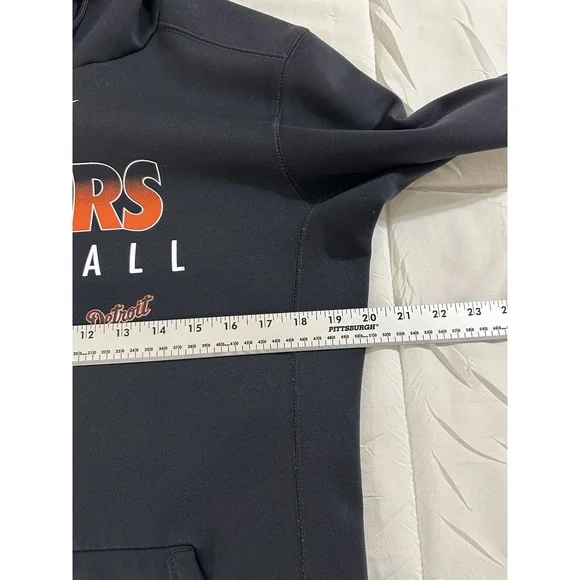 Detroit Tigers Nike DRI-FIT Hoodie Men Small Black MLB Baseball Sweatshirt Hoody - Picture 6 of 9
